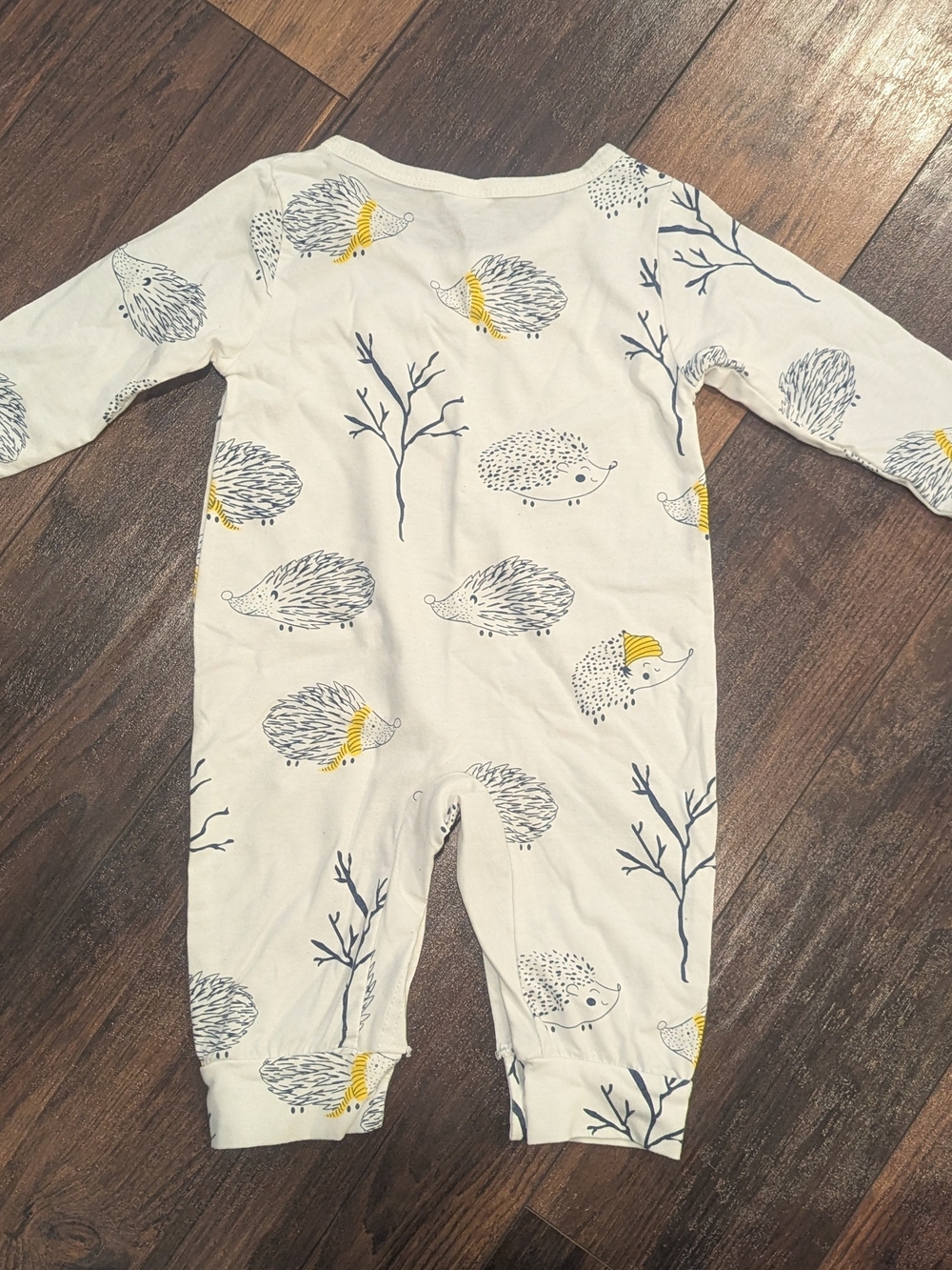 PatPat Baby Hedgehog Print One-Piece Romper - Picture 3 of 3